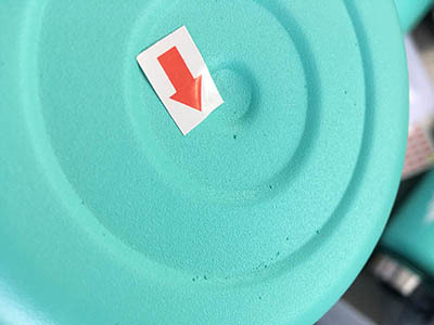 minor coating issue 2 powder coating issue on water bottle